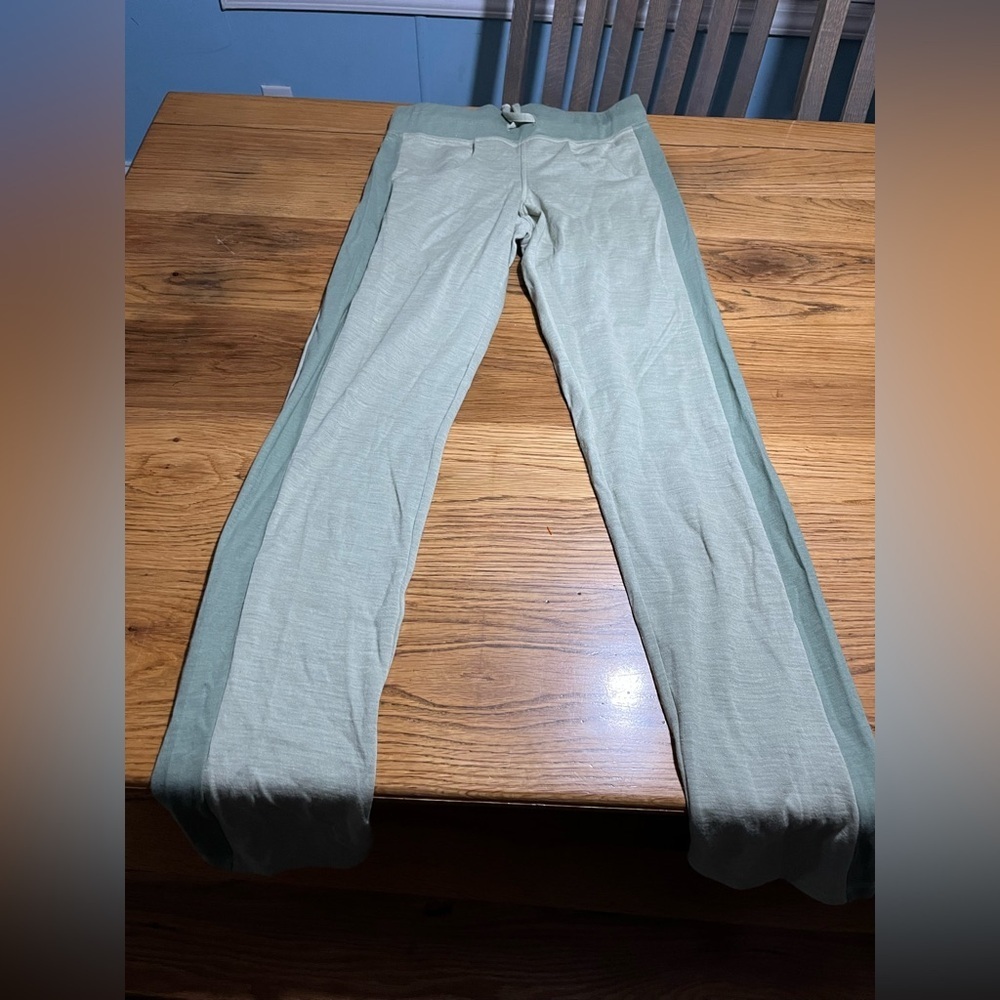 Alicia Adams Alpaca Green Lounge Pants Drawstring Size XS